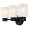 Westinghouse Fixture Wall 60W 3-Light Sylvestre ORB CylIndoorical Frosted Glass 6354100 - alternate 3